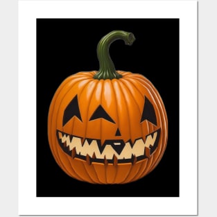 Halloween pumpkin Posters and Art